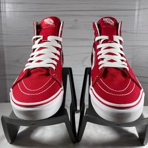 Vans - Hi Top Old Skool Red White Sneakers